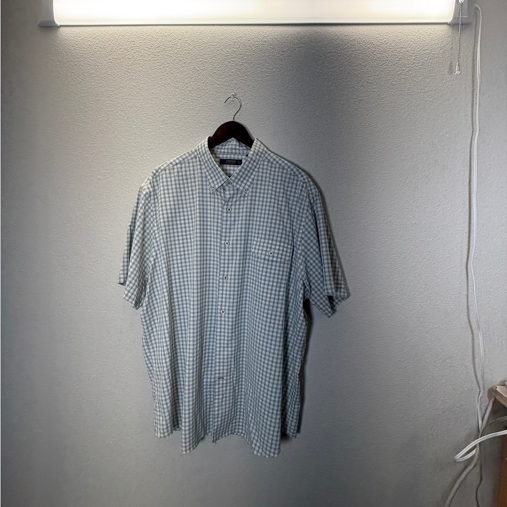 Daniel Cremieux Blue and White Plaid Shirt